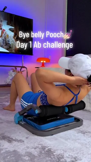 Shoutout to this sit-up machine! It made my stomach on fire 🔥 #situp #rollup #abs #absworkout #core #waist #snachedwaist #homegym #gymtok #sahm #tiktokmademebuyit #creatorsearchinsights #summersale 