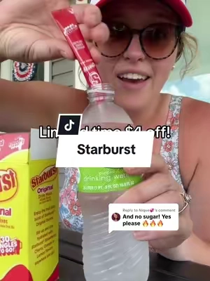 Replying to @Nique💞 #zerosugar #dealsforyoudays #superbranddaydyfd #starburst #healthydrink #hydration 