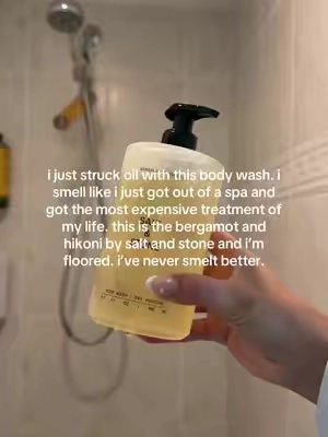 i can smell this through the screen it’s so good @SALT & STONE #bodywash #cleanbodywash #cleanbodycare #saltandstone #bodycare #bodywash #bergamot 