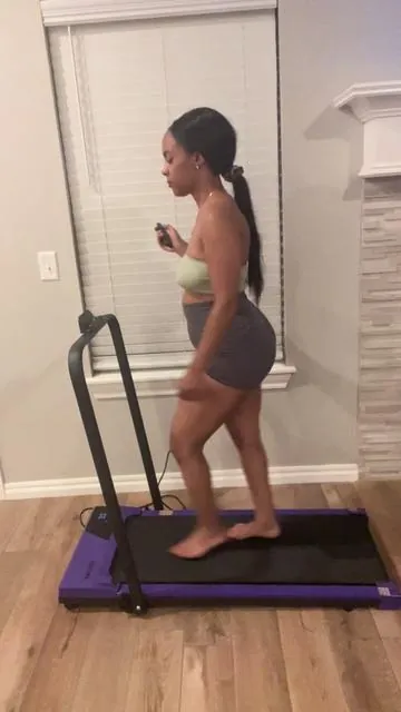 I love my new purple walking pad. #fyp #foryou #trending #viral #tiktokmademebuyit   #holidayhaul #newyou #giftforher #giftforher😍😍 #tiktokshopfinds #deskjob #walkingpad #workout #workfromhome #officdlife #10000steps #movement #sitting #wfh #wfhlife #wfhjobs #giftforhim #wfhmom #walkingpadathome #treadmill #treadmillworkout #treadmillchallenge #workfromhomejobs #workfromhomemom #summer #summervibe #summervibes #summermusthaves #summermusthave 