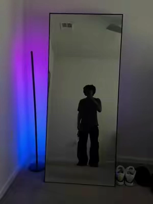 Can’t live without this mirror, get one before they sell out again. #fulllengthmirror #fullbodymirror #apartmentdecor #roomdecor #tiktokmirror #fypシ゚viral #4u 