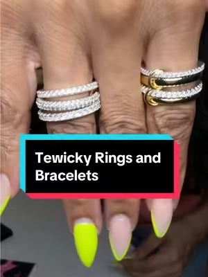 These stackable rings by Tewicky are absolutely beautiful.  Also the Tewicky bracelets are stunning pieces to add to your affordable jewelry collection.  TikTok shop never disappoints.  #jewelry #affordablejewelry #fyp #fashion #dealsforyoudays 