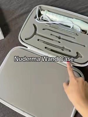 Protect your Nuderma high frequency wand by getting the protective case! #puredailycare #puredailycarecase #nuderma #nudermawand #skintherapywand #highfrequencyfacial #acnetreatments #highfrequencywand 