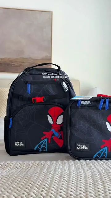 the cutest backpack for back to school 🕷️🕸️✨ #spiderman #backpack #marvel #boymom #simplemodern #backtoschool #momsoftiktok #momtok #tiktokshop #tiktokshopfinds @Simple Modern 