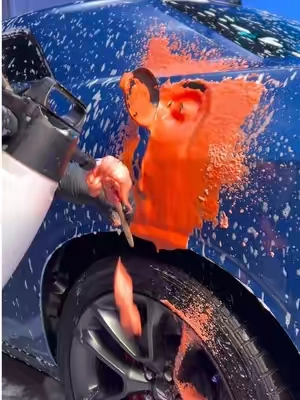 Super Satisfying Car Detailing 🔥🤝 - The Pearl Chenille Wash Mitt is packed with dense, absorbent chenille noodles for a gentle and thorough cleaning. A soft, knit elastic cuff paired with an inner liner and durable stitching, help create a comfortable wash mitt you can use over and over. - #cardetailing #autodetailing #autodetail #detailing #carwash #satisfyingvideos #carwashing 