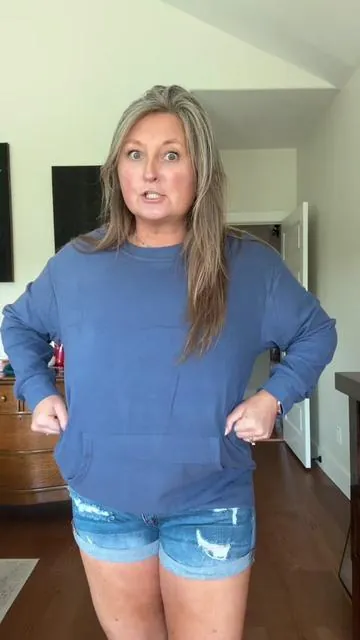 This crewneck sweatshirt is giving cozy girl fall 🍁 I was seriously impressed by how soft and comfy it is and the kangaroo pocket in the front? LOVE. Perfect for lounging, running errands, layering, or tossing on with leggings or jeans. So many cute colors to choose from too! Fall is just around the corner… don’t wait on this one 👀 #fallfashion #cozysweatshirt #fallstyle #tiktokmademebuyit #sweatshirtseason #affordablestyle #oversizedsweatshirt #falloutfitinspo #comfyclothes #tiktokshopfinds #ltkfall #closetmusthave #wardrobestaples #casualstyle #fallready #crewneckseason