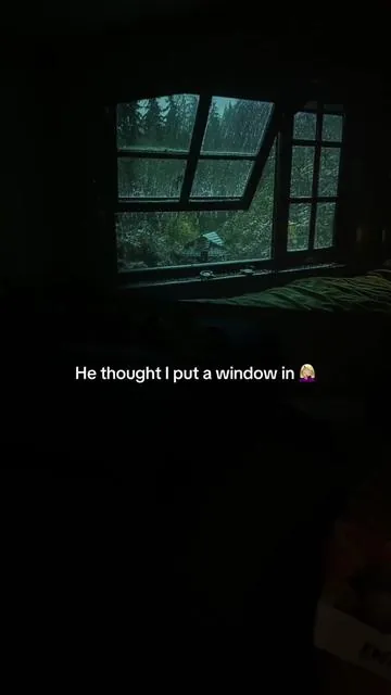 But if he waits too long to help me, I will put the window in 😂 This thing is WAY too cool for its own good #smartprojector #roomdecor #roomfinds #projector #movienights #projectorforbedroom #trending #magcubicprojector
