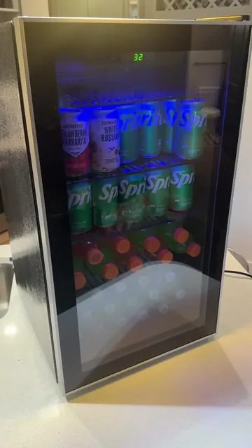 The one I have in the video is the 3.2 cu ft - Black #tiktokmademebuyit #minirefrigrator #restock #refrigerator 