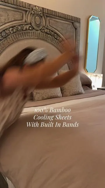 This 6-piece bamboo sheet set is ultra-soft, cooling, and actually stays on thanks to the deep pockets and double stitching. I got the taupe — it’s stunning — and they wash like a dream. Hot sleepers, this is your sign. Linked them before they sell out again! @Decolure Home Goods #coolingsheets #bamboosheets  #bedding #tiktokshopcreatorpicks #tiktokshopbacktoschool 