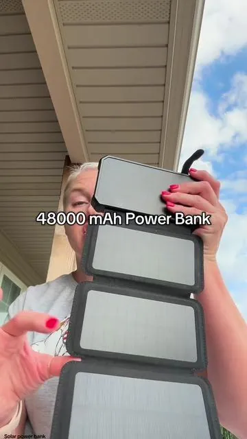10 hours of power + Solar Charging!  HURRY grab the 48000 mAh solar charger power bank On Sale Today + Free Shipping!  Charge cellphone, tablets, laptop, headphones, gaming controls & more! #powerbank #powerbankcharger #solarpowered #solarpowerbank #genx #tiktokshopcreatorpicks 