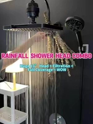 Huge 13” Head + Filtration + Full Coverage = WOW hashtag#TikTokshopbacktoschool #shower #showertiktok #bathroomdecor  #bathroom #bathroomremodel #bathroomdesign  #hotelroom #homestyle #CleanTok #cleantiktok #washing  #foryou #fypage #cleaning #bodycare #life #share #Lifestyle  #healthy #homeproject #foru #LifeIsGood #lifeathome