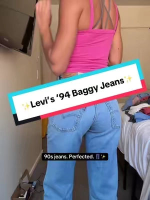 Laid-back ‘90s vibes meet everyday comfort these Levi’s ‘94 Baggy Jeans are effortlessly cool and timeless. #LevisStyle #BaggyDenim #EffortlessCool #CasualChic #EverydayJeans