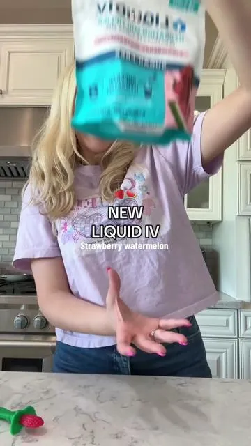 A brand new liquid IV flavor, strawberry watermelon is one of my very favorite electrolyte drink flavors! ##tiktokshopcreatorpicks##liquidiv##electrolytes@@Liquid I.V.