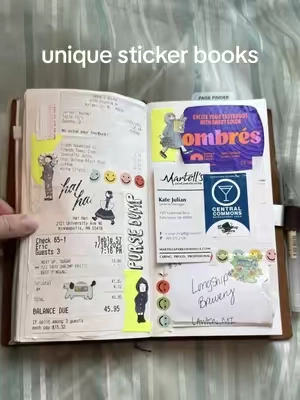 some super unique sticker books! These are so intricate and artsy ✨  #stickerbooks #junkjournal #stickers #tiktokshopcreatorpicks #TikTokshopbacktoschool #tiktokshop #junkjournalsupplies #manga #kawaii #japaneseaesthetic 