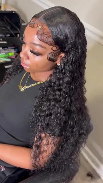 [34inch Only $136] Deep Wave😮‍💨😮‍💨#deepwave #blinghair @Bling Hair Wigs Store #blinghairstore #wiginstall #wiginfluencer #wigstyling 
