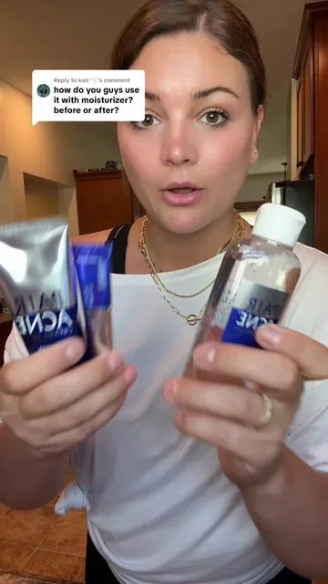 Replying to @kait 🫧 face wash first… the toner and then spot treatment. I use my other serums and moisturizer after apply all three. Hope this helps #acne #acneskin #skincare #acnetreatment #clearskin 