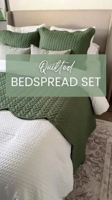 At last… my bed is exactly how I’ve dreamed it 💫 This quilted bedspread is giving cozy, classy, and just the right touch of elegance for every season. #Bedding #Quilt #cozyhome #tiktokshoplabordaysale #tiktokshopcreatorpicks