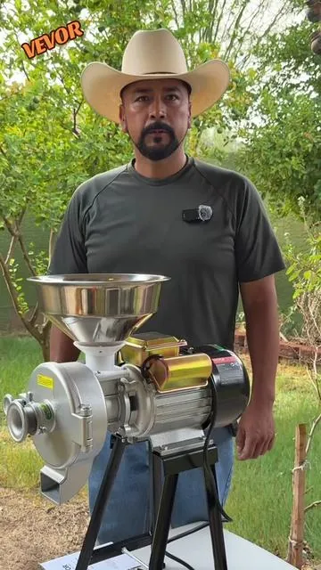 @Vevor_US Molino Eléctrico Para Granos de Maíz, Trigo, Frijol, Milo o Nistamal para Tortillas en el rancho. #cornmillgrinder #molino #molinoelectrico #grainmillgrinder #ranchlife 