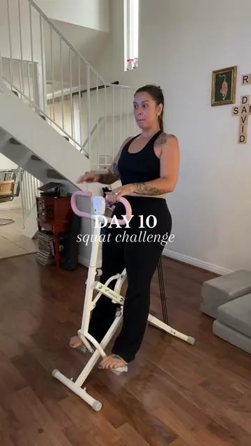 Busted out the squat machine I forgot I had 😬🤦🏻‍♀️ #squatchallenge #Fitness #merach #squats #squatmachine @Merach US 
