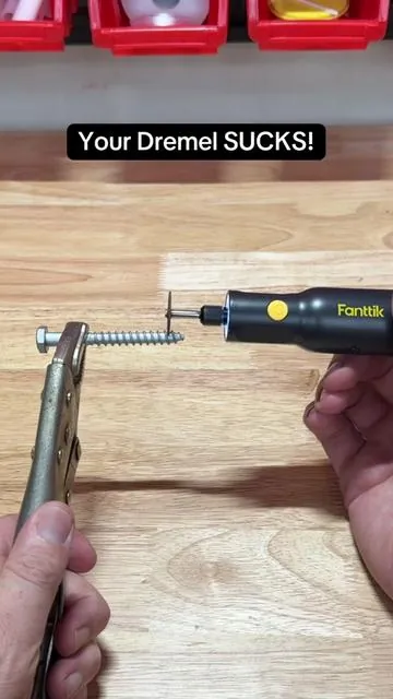 This Fanttik F2 PRO is basically a cordless Dremel replacement—cutting, sanding, polishing, all in one sleek tool. #Fanttik #RotaryTool #DIYTools  #diyproject #dremel 
