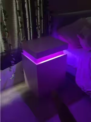 When my daughter found out they had the viral LED nightstand in pink she had to have it  #nightstand #girlsroom #bedroomdecor #daughters #roomdecor 