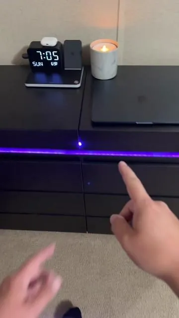 This LED dresser has to be one of my favorite purchases off the TikTok shop for your bedroom #dresser #bedroom #bedroomdecor #roomdecor #bedroomcheck 