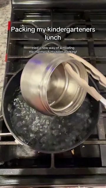 repeat main course per his request!  We had issues keeping the food warm the first day, so I tried this the last 3 times we’ve packed warm food and it’s worked (tested it myself over the weekend). Let me know if you’ve tried it this way!  #omiebox #tipsandtricks #kindergarten #lunchideas #asmr #CapCut 