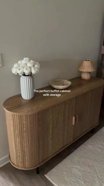 The perfect buffet cabinet with storage #buffet #buffetcabinet #cabinets #livingroomfurniture #diningroom 