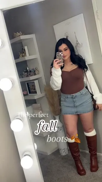 The most beautiful fall color boots 🤎🍂#ootdinspo #falloutfits #fallfashion #fallboots #autumnoutfits 