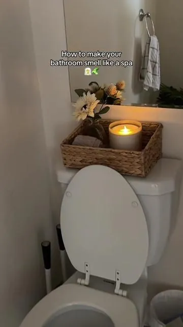 Your sign to put an oil diffuser disguised as a candle in every bathroom
