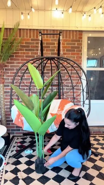 #artificial Bird of Paradise 5 Feet 60 Inch Premium UV Resistant Lifelike Fake #plant in Pot with Dried Moss for Office Indoor Outdoor Use Tropical Home Décor Tree Garden #Decorations #decorative Flowers Ornaments Outdoorfun Gift - Fruit#tiktokmademebuyit 