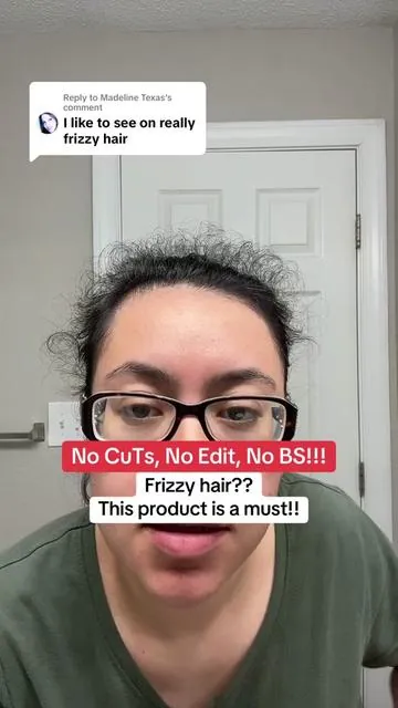 Replying to @Madeline Texas get rid of frizzy hair instantly with this cream! #frizzyhairhack #frizzyhairtips #frizzyhairproblems 