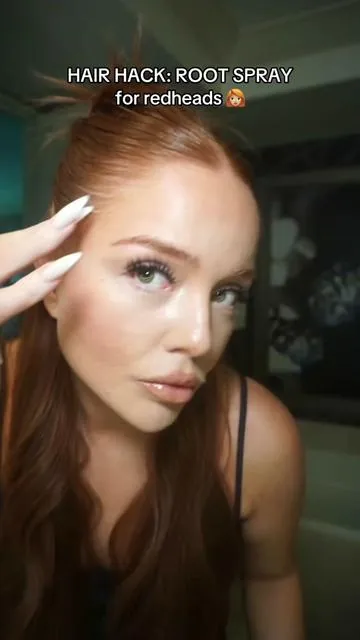 HAIR HACK ALERT! @IGK Hair came out with a perfect root spay for all hair colors but especially for the redheads! Sparse hairline, grey roots, inbetween your color? This is also transfer proof, sweat proof!  #rootspray #haircolorspray #igkhair #hairhack #redheads 