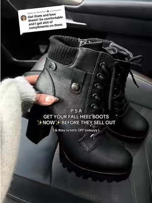 Replying to @Silverfox 🐺 they're so cute, comfy, & same.. SO MANY COMPLIMENTS on them 😍❤️‍🔥 now's the time to grab these cuties while they're on sale! #fallshoes #fallfashioninspo #heelboots #trendyshoes #fallvibes 