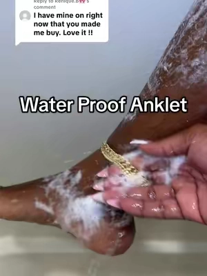 Replying to @Renique.B🎀 the quality is 10/10 #waterproofjewelry #anklet #fashion #cubanlink #tiktokshoplabordaysale 