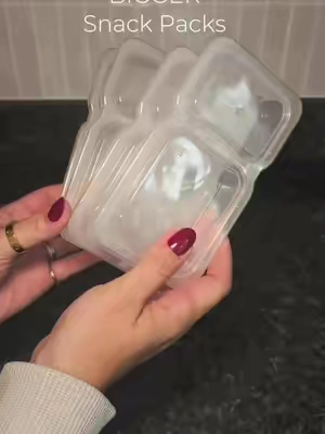 Bigger Snack Containers are finally here! These 9oz containers are perfect for bigger appetites. Pack you (or yourself kids') favorite snack, and toss them in their backpack or lunchbox. They seal tight and dont leak! They're reusable, dishwasher safe, and BPA free. I searched high and low for these and found them at a great price point. Snag them up before they sell out again 💗 #snack  #snackideas  #toddlersnackideas #kidssnacks #snacks 