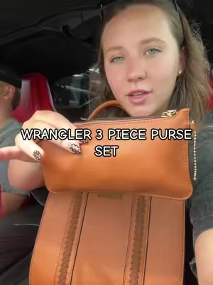 obsessed!! #fyp #tiktokshop #wrangler #wranglerpurse #3piecepurseset 