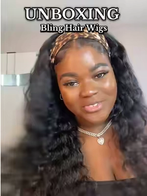 This 26” Deep Wave headband wig from @Bling Hair Wigs Shop @Bling Hair USA is everything. It’s soft and natural looking and super easy to style and go 🤩🤩  #blinghair #blingshairwigs #wigs #wigsforbeginners #headbandwig 
