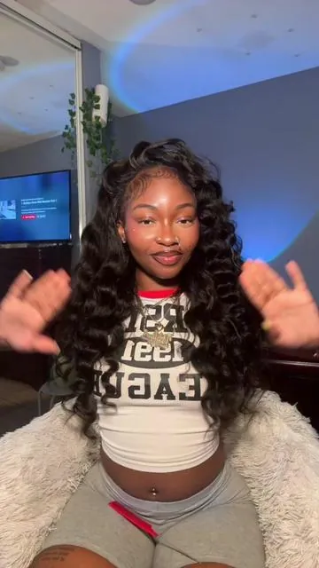 v part kinky straight styled with wand curls wig from: @UNice Hair @UNICE HAIR OFFICIAL  #fyp #unicehair #wig #wiginstall #wigtok #wigstyling #naturalhair 
