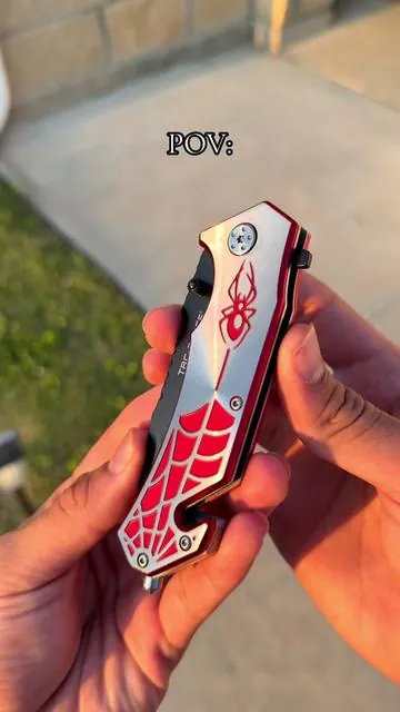 Best in the game! #knife #musthaves #spiderman #camping 