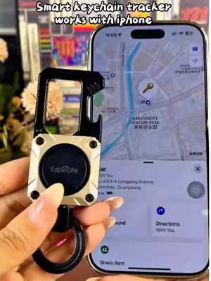 Smart Keychain Tracker, Works with iPhone  #smartkeychain #smartkey #gps 