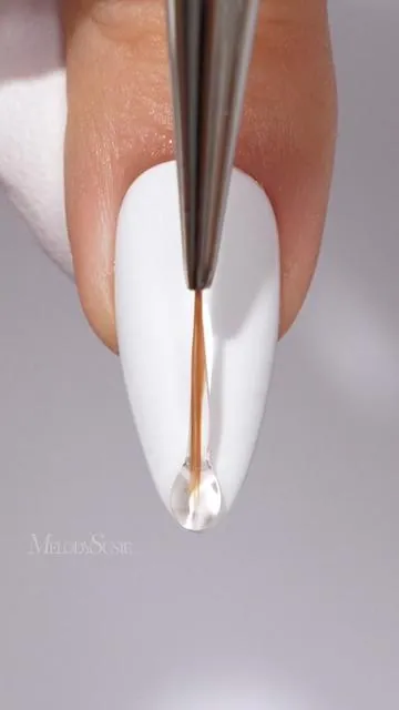 3D Ghost nail for the spooky season! 👻  Get ready for Halloween with this adorable and easy 3D nail art tutorial! #melodysusienails #nailtutorials #nailart #ghostnails #halloweennails 