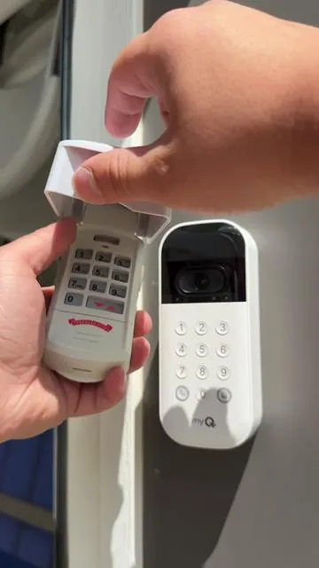 I upgraded to a Smart Garage Door Opener MyQ #garage #garagedoor #smartgarage #cars #trucks 