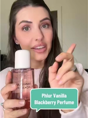The prettiest fruity gourmand fragrance! @Phlur Fragrances always creates the most iconic scents 🍨🫐 It’s juicy, it’s sweet, and cozy and playful. I’m obsessed!  #phlur #phlurfragrance #vanillablackberry #fallfragrances #tiktokshopcreatorpicks 
