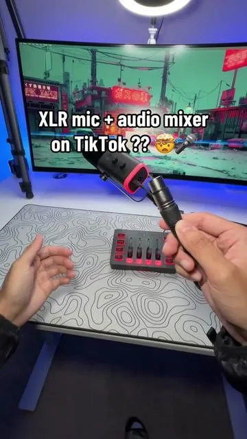 This is the microphone and audio mixer that I use for my gaming setup. #audiomixer #gamingmic #microphone #mic #gamingmicrophone 