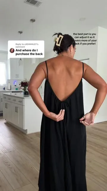Replying to @cASHHHLEY appreciate the compliment tho 🥹🫶🏻 #backlessdresses #backlessundress #adjustabledress #comfydress #viraldresses 