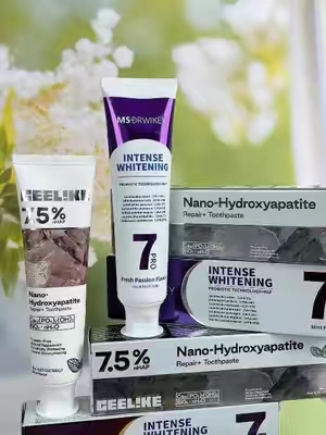 【MSDRWIKEY】New 7-Pro Intensive Toothpaste + CEELIKE 7.5% Nano-Hydroxyapatite Toothpaste - 2-Tube Oral Care Set.#oralcare##oralhygiene##whiteningteeth##toothpaste##whitening##tooth##sensitive##freshbreath##everyday##brushyourteeth