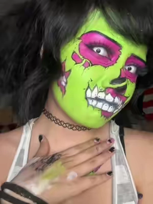 YIKES! #athenafacepaintpallete #makeup #ucanbe #facepaint #fyp 