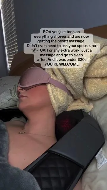 This neck massager is EVERYTHING 😮‍💨 Hurry before the deal ends! Price valid as of 9/15/2025. Prices may vary and subject to change without notice #neckmassager #shiatsu 