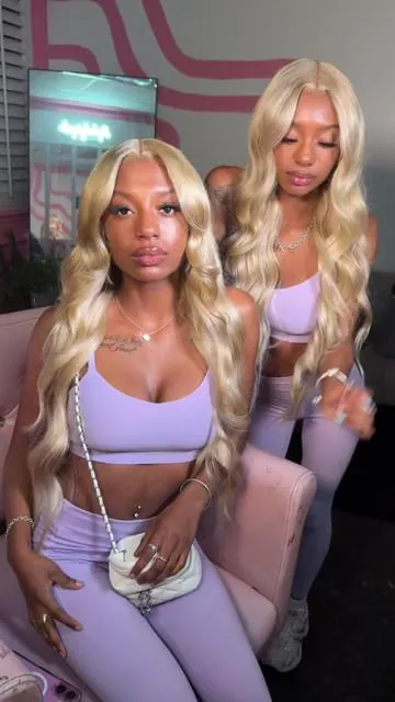 yk we eat up any hairstyle 🤏🏾  follow our twin page ➡️@doublethedollz #fyp #tunefulhair #twins #wiginstall #xyzbca 